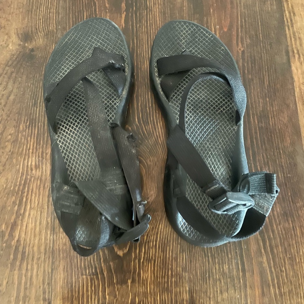 Chaco Black Strappy Sandals